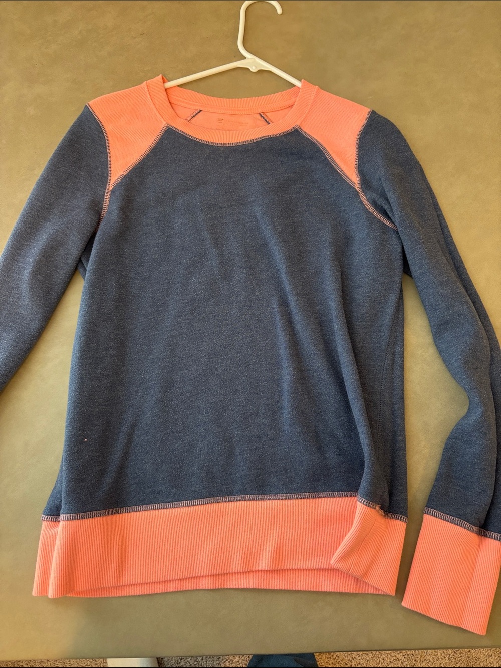 tek gear Navy & Coral Pullover Sweatshirt